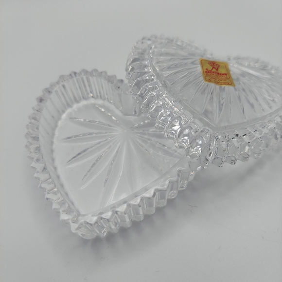 Nachtmann Bleikriskall WGermany Crystal Heart Trinket Box. In Original Box! - Picture 3 of 10